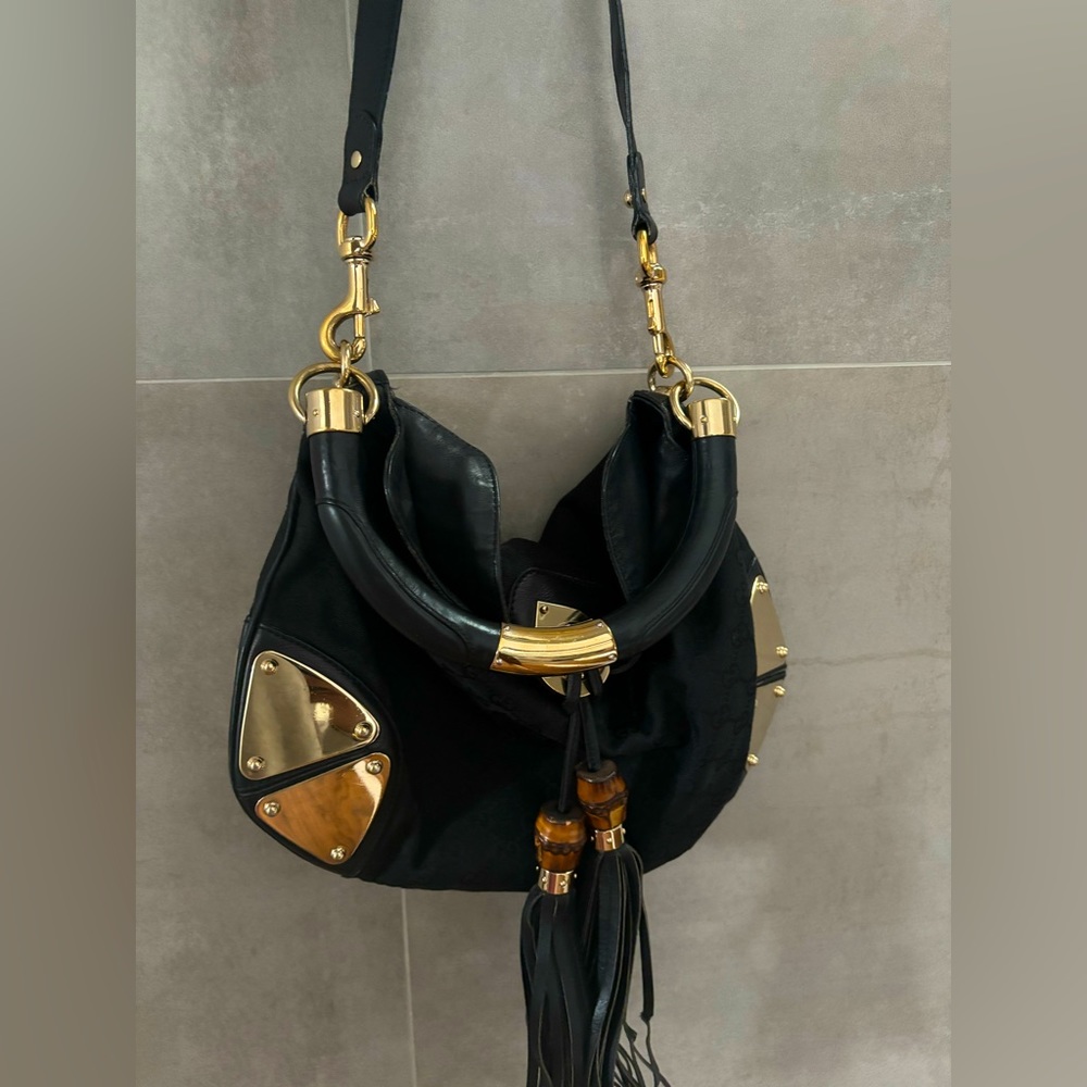 Authentic Gucci logo black bag